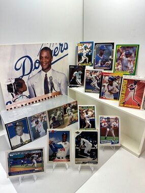 Darryl Strawberry lot of 16 w/ Dodgers Kodak 8”/10” photo